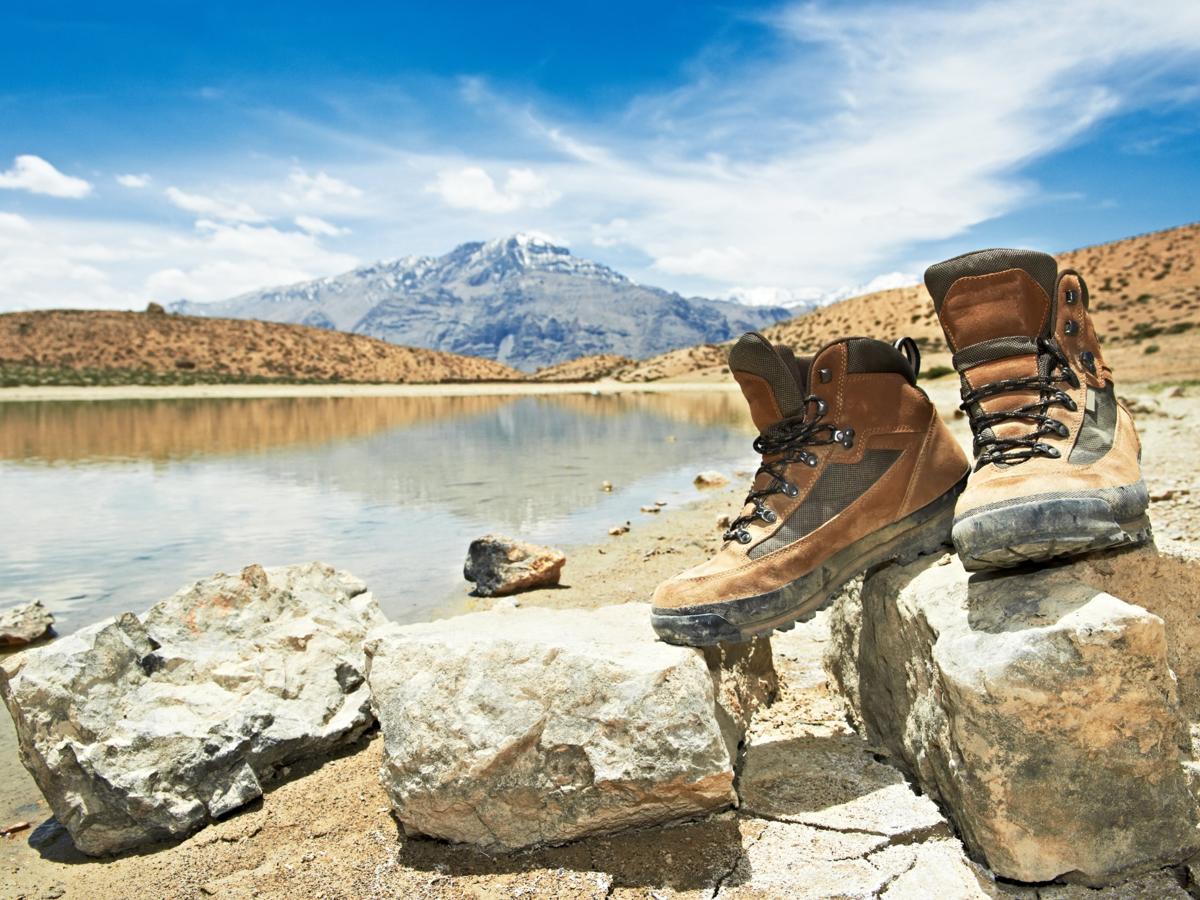 hiking boots Himalayas