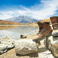 hiking boots Himalayas